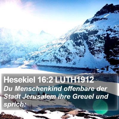 Hesekiel 16:2 LUTH1912 Bible Verse Image