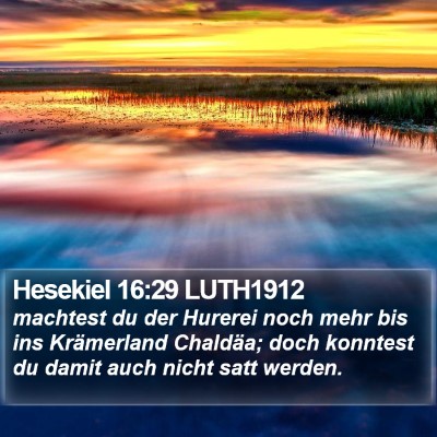 Hesekiel 16:29 LUTH1912 Bible Verse Image