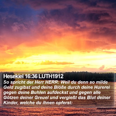 Hesekiel 16:36 LUTH1912 Bible Verse Image