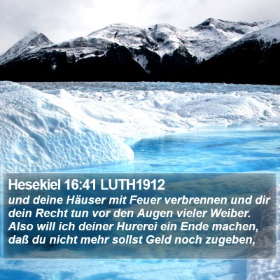 Hesekiel 16:41 LUTH1912 Bible Verse Image