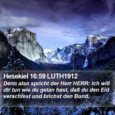 Hesekiel 16:59 LUTH1912 Bible Verse Image