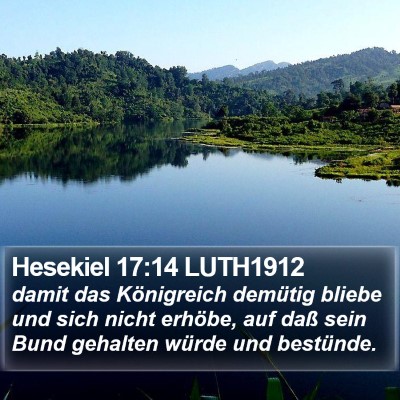 Hesekiel 17:14 LUTH1912 Bible Verse Image