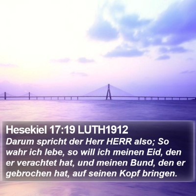 Hesekiel 17:19 LUTH1912 Bible Verse Image