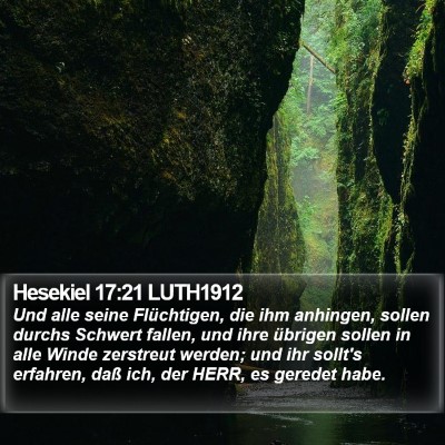Hesekiel 17:21 LUTH1912 Bible Verse Image