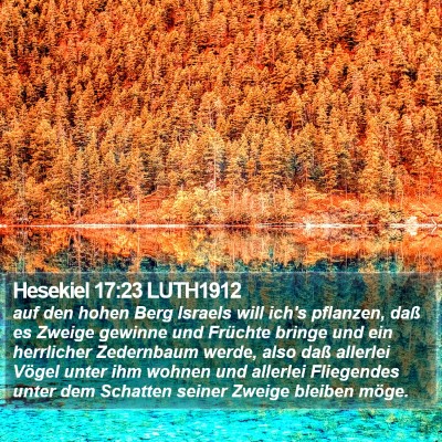 Hesekiel 17:23 LUTH1912 Bible Verse Image