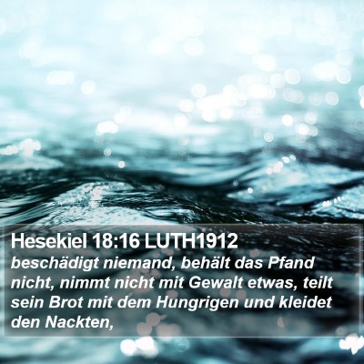 Hesekiel 18:16 LUTH1912 Bible Verse Image