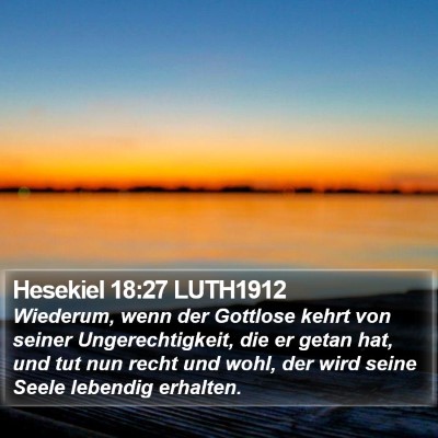 Hesekiel 18:27 LUTH1912 Bible Verse Image