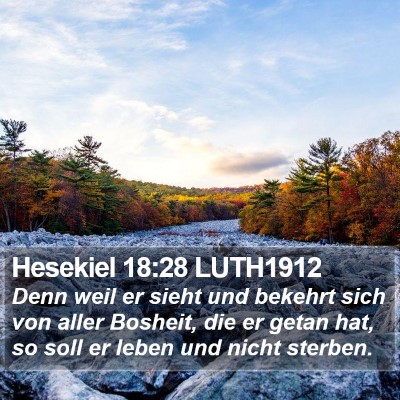 Hesekiel 18:28 LUTH1912 Bible Verse Image