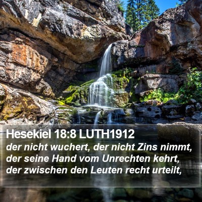 Hesekiel 18:8 LUTH1912 Bible Verse Image