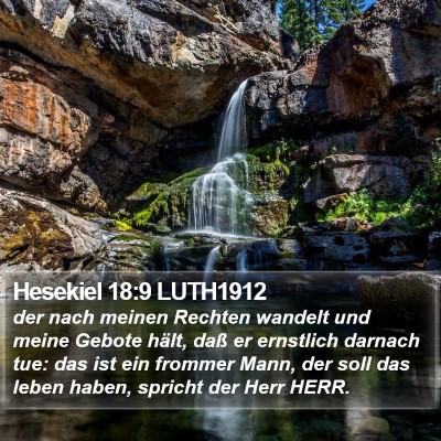 Hesekiel 18:9 LUTH1912 Bible Verse Image