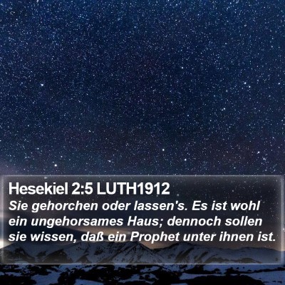 Hesekiel 2:5 LUTH1912 Bible Verse Image