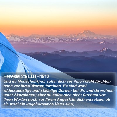 Hesekiel 2:6 LUTH1912 Bible Verse Image