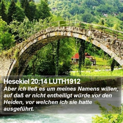 Hesekiel 20:14 LUTH1912 Bible Verse Image