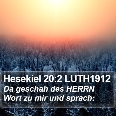 Hesekiel 20:2 LUTH1912 Bible Verse Image