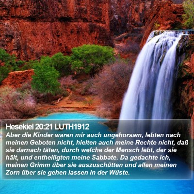Hesekiel 20:21 LUTH1912 Bible Verse Image