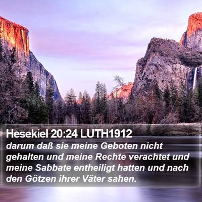 Hesekiel 20:24 LUTH1912 Bible Verse Image