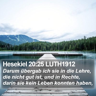 Hesekiel 20:25 LUTH1912 Bible Verse Image