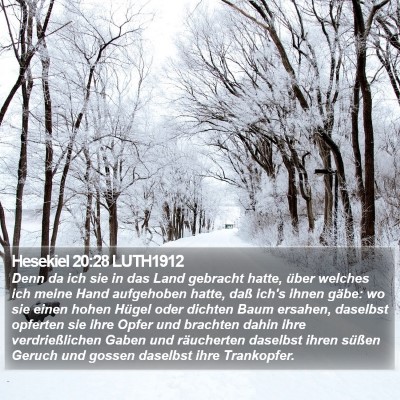Hesekiel 20:28 LUTH1912 Bible Verse Image