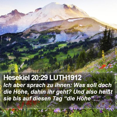 Hesekiel 20:29 LUTH1912 Bible Verse Image
