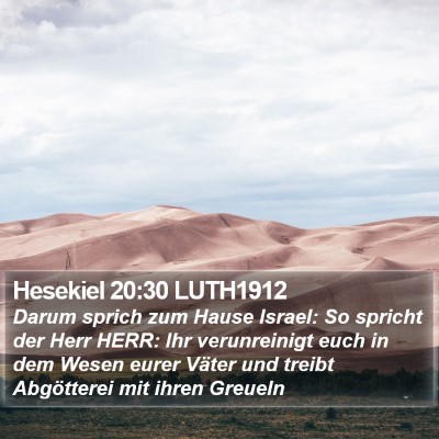 Hesekiel 20:30 LUTH1912 Bible Verse Image