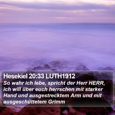 Hesekiel 20:33 LUTH1912 Bible Verse Image