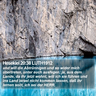 Hesekiel 20:38 LUTH1912 Bible Verse Image