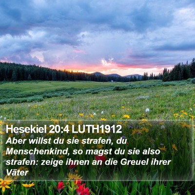 Hesekiel 20:4 LUTH1912 Bible Verse Image