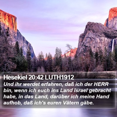 Hesekiel 20:42 LUTH1912 Bible Verse Image
