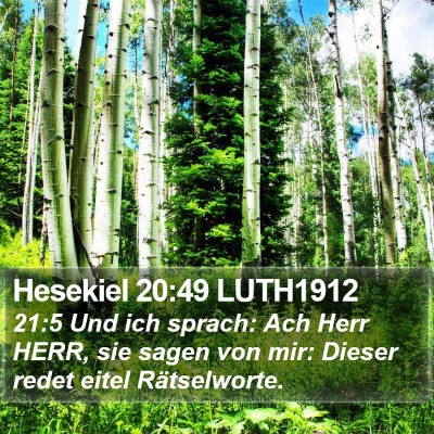 Hesekiel 20:49 LUTH1912 Bible Verse Image