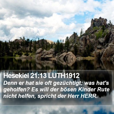 Hesekiel 21:13 LUTH1912 Bible Verse Image