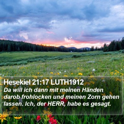 Hesekiel 21:17 LUTH1912 Bible Verse Image