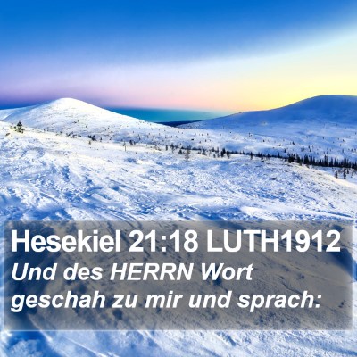Hesekiel 21:18 LUTH1912 Bible Verse Image