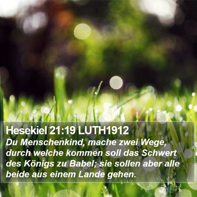 Hesekiel 21:19 LUTH1912 Bible Verse Image