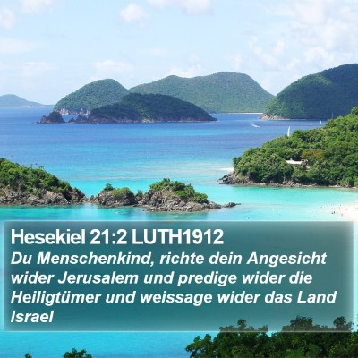 Hesekiel 21:2 LUTH1912 Bible Verse Image
