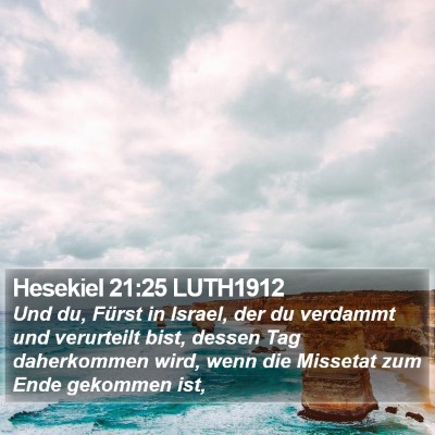 Hesekiel 21:25 LUTH1912 Bible Verse Image