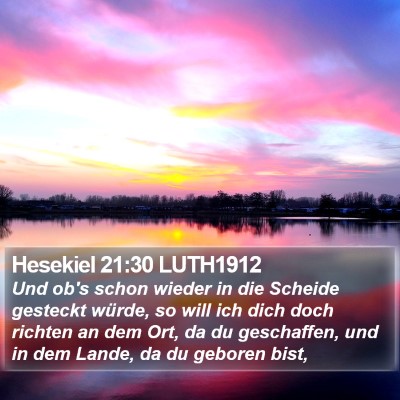 Hesekiel 21:30 LUTH1912 Bible Verse Image