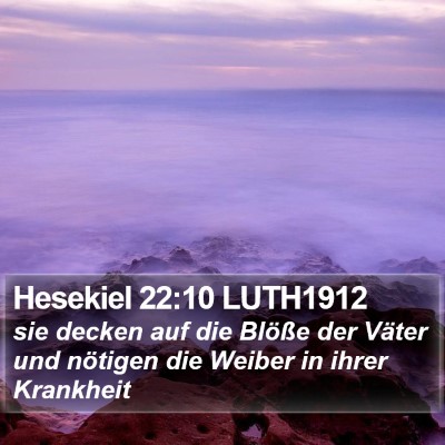 Hesekiel 22:10 LUTH1912 Bible Verse Image