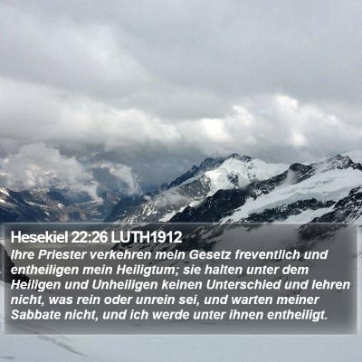 Hesekiel 22:26 LUTH1912 Bible Verse Image