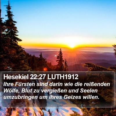 Hesekiel 22:27 LUTH1912 Bible Verse Image