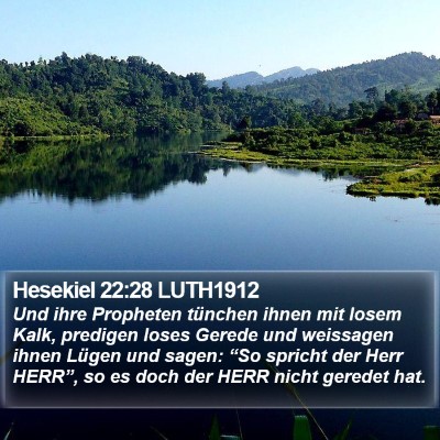 Hesekiel 22:28 LUTH1912 Bible Verse Image