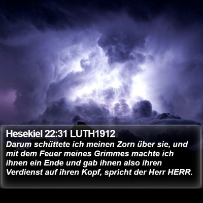 Hesekiel 22:31 LUTH1912 Bible Verse Image