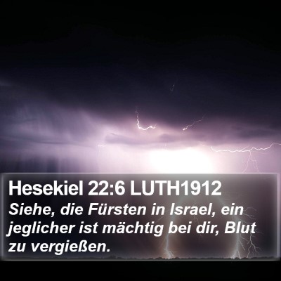 Hesekiel 22:6 LUTH1912 Bible Verse Image