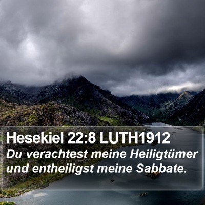 Hesekiel 22:8 LUTH1912 Bible Verse Image