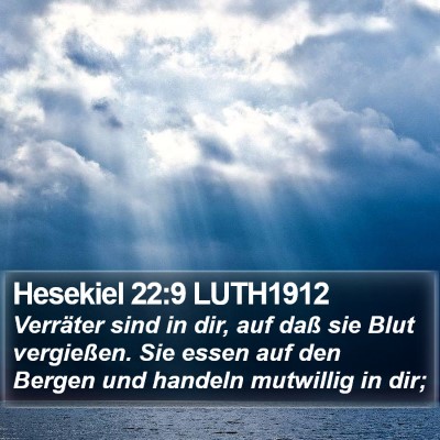 Hesekiel 22:9 LUTH1912 Bible Verse Image