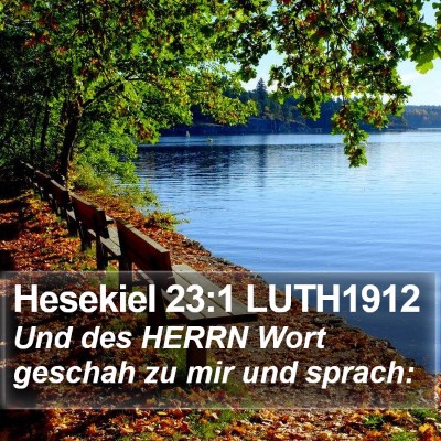 Hesekiel 23:1 LUTH1912 Bible Verse Image