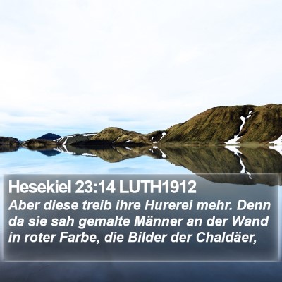 Hesekiel 23:14 LUTH1912 Bible Verse Image