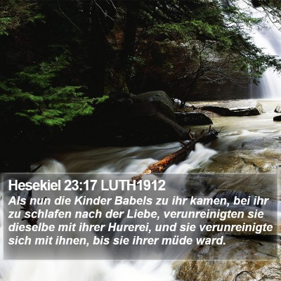 Hesekiel 23:17 LUTH1912 Bible Verse Image