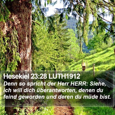 Hesekiel 23:28 LUTH1912 Bible Verse Image