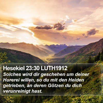 Hesekiel 23:30 LUTH1912 Bible Verse Image