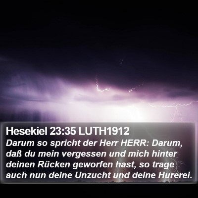 Hesekiel 23:35 LUTH1912 Bible Verse Image